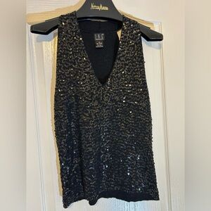 Black Sequin Women's Top, size M